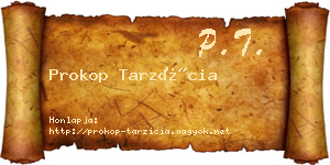 Prokop Tarzícia névjegykártya
